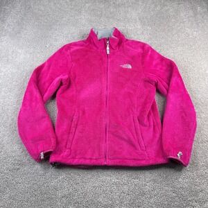 North Face Jacket Womens Small Pink Osito‎ Fuzzy Fleece Full Zip Hiking Outdoor